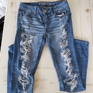 American eagle high waisted jeans